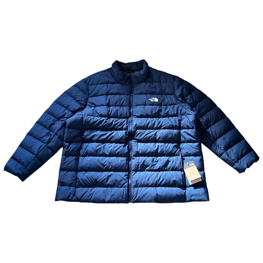 The North Face Mens Big Aconcagua 3 Jacket Summit Navy Puffer NF0A84KG 4X NEW